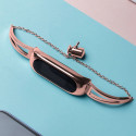 Metal bracelet for Xiaomi Mi Band 3 / 4 / 5 / 6 band strap - pink