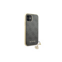 Guess GUHCN61GF4GGR iPhone 11 6.1" / Xr grey/gray hard case 4G Charms Collection