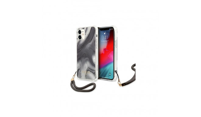 Guess GUHCP12SKSMAGR iPhone 12 mini 5.4" grey/grey hardcase Marble Collection
