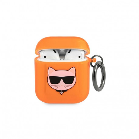 Karl Lagerfeld Choupette case for AirPods 1/2 - orange