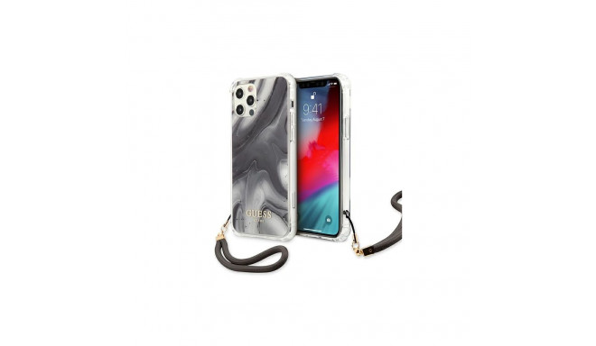 Guess GUHCP12LKSMAGR iPhone 12 Pro Max 6.7" grey/grey hardcase Marble Collection