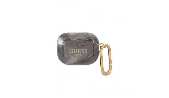 Guess GUAPUNMK AirPods Pro cover black/black Marble Collection