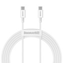 Baseus CATYS-C02 USB-C - USB-C PD QC FCP cable 100W 5A 2m - white