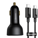 Baseus Superme fast car charger USB / USB Type C 100W PPS Quick Charge Power Delivery + USB cable Ty