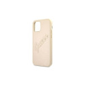 Guess GUHCP12LRSAVSLG iPhone 12 Pro Max 6.7" gold/gold hardcase Saffiano Vintage Script