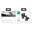 Joyroom car phone holder with telescopic extendable arm for dashboard and window black (JR-OK3)