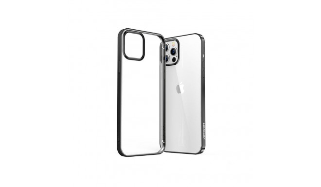 Joyroom New Beautiful Series ultra thin case with electroplated frame for iPhone 12 Pro Max black (J
