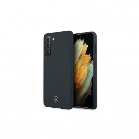 Mercedes Silicone Line Case for Samsung Galaxy S21+ - Blue