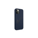 Guess GUHCP12LLSVSBL iPhone 12 Pro Max 6.7" blue/blue hardcase Script Vintage