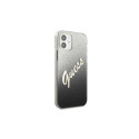 Guess GUHCP12SPCUGLSBK iPhone 12 mini 5.4" black/black hardcase Glitter Gradient Script