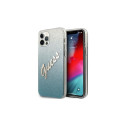Guess GUHCP12LPCUGLSBL iPhone 12 Pro Max 6.7" blue/blue hardcase Glitter Gradient Script