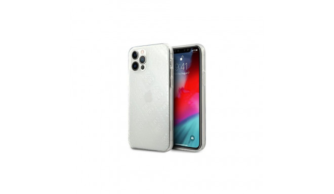 Guess GUHCP12L3D4GTR iPhone 12 Pro Max 6.7" transparent hardcase 4G 3D Pattern Collection