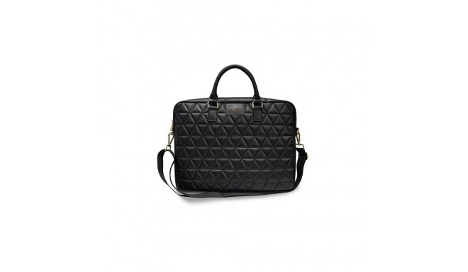 Guess Quilted bag for a 16" laptop - black