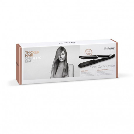 BaByliss juuksesirgendaja Sleek Control Wide 98.4" (2.5m), soe must