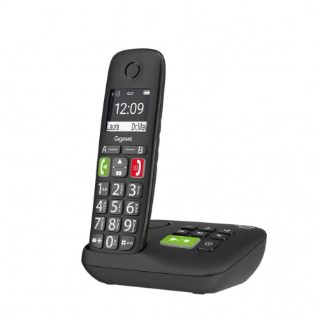 Gigaset juhtmeta telefon E290 A, must