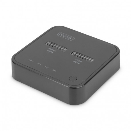 Digitus M.2 NVMe SSD dokkimisjaam kahe pesaga, võrguühenduseta kloonimise funktsiooniga, USB-CTM