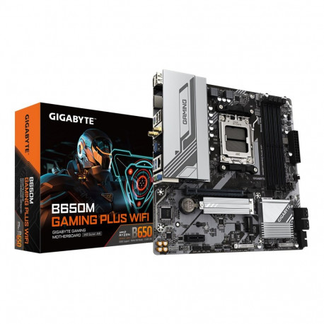 GIGABYTE emaplaat B650M GAMING PLUS WIFI AMD Ryzen 9000 protsessorid, 5+2+2 Phases VRM, kuni 8000MHz