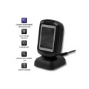 Qoltec 50864 Desktop QR & Barcode Scanner | USB