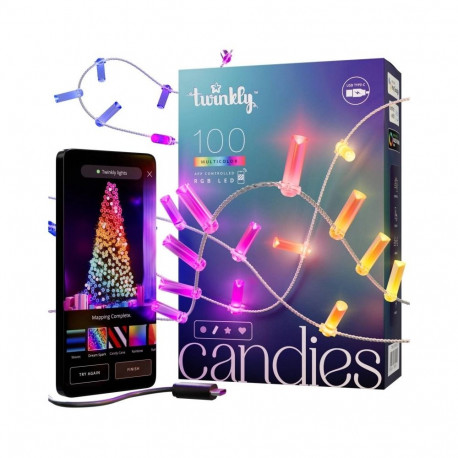 Twinkly Candies LED jõulupuu tuled TWKC100RGB-T 6 m küünlakujuline