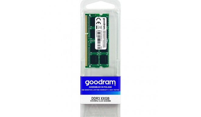 Goodram GR1600S364L11/8G memory module 8 GB 1 x 8 GB DDR3 1600 MHz