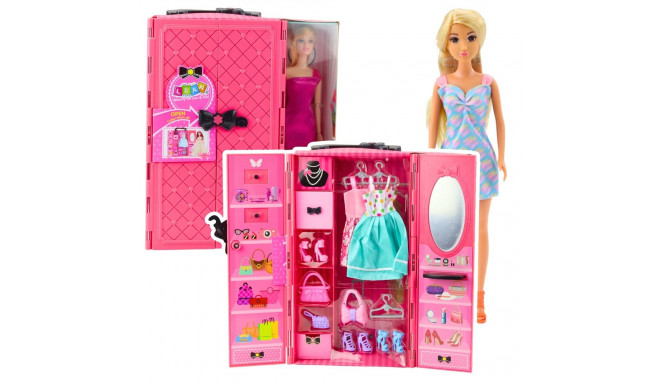 nukukomplekt kapiga aksessuaarid roosa riided lisad mood kostüümid