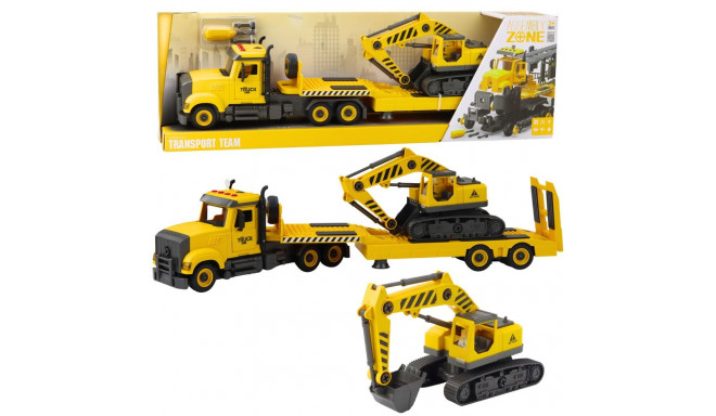 Ciężarówka Laweta Do Skręcania DIY Koparka Gąsienicowa Światła Dźwięki