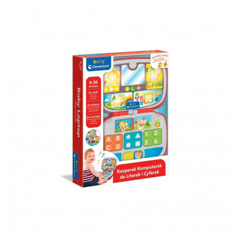 Interaktiivne sülearvuti Komputerek Kacperek tähtede ja numbrite jaoks poola keel Clementoni 50716