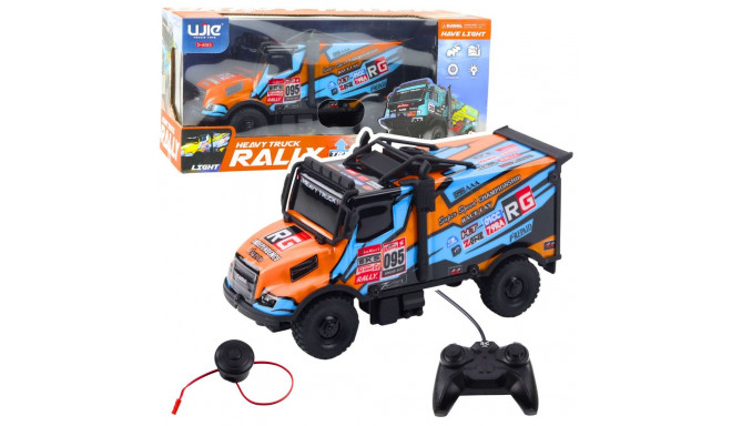 Auto Ciężarowe Zdalnie Sterowane RC Podświetlana Karoseria Pomarańczowy