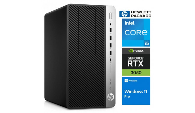 HP 600 G5 MT i5-9500 64GB 128SSD M.2 NVME RTX3050 6GB WIN11Pro
