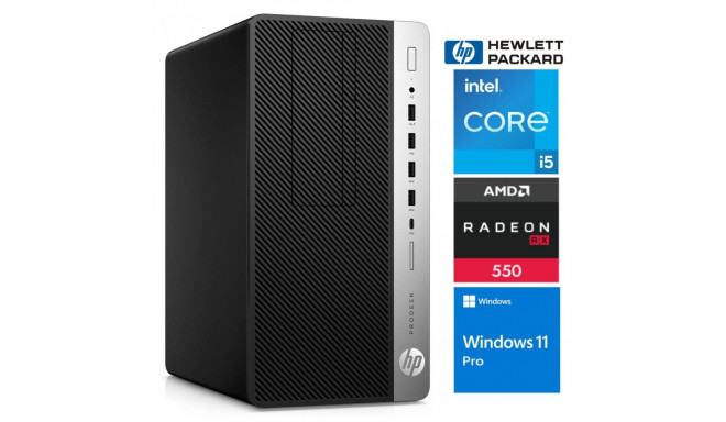 HP 600 G5 MT i5-9500 64GB 1TB SSD M.2 NVME RX550 4GB WIN11Pro