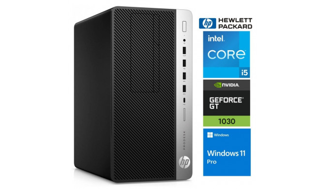HP 600 G5 MT i5-9500 64GB 512SSD M.2 NVME GT1030 2GB WIN11Pro