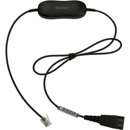 "Jabra Smart Cord QD to RJ9 straight 0.8 meters with 8-position switch configurator for STD Variants