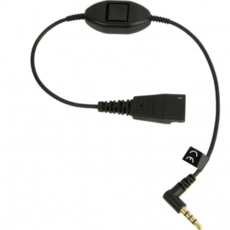 "Jabra LINK Mobile QD to 3.5mm w. PTT"
