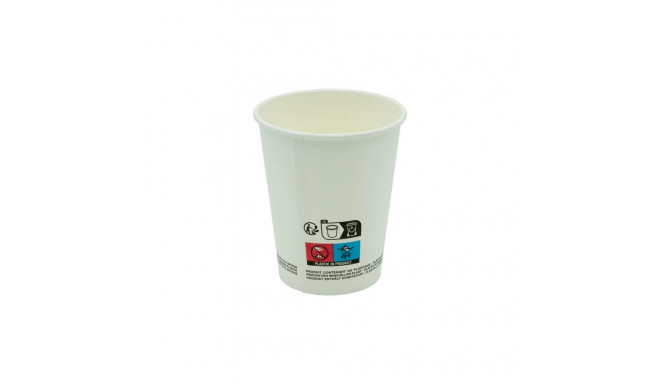 Cardboard coffee cup 250ml white 100pcs/pk