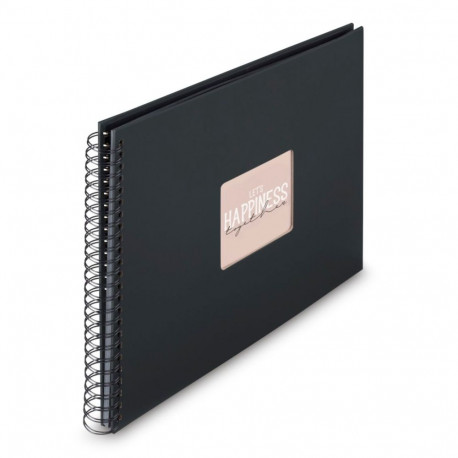 Hama album 9835 Fine Art spiraaliga NewBlack 36x32 50 lehekülge, must