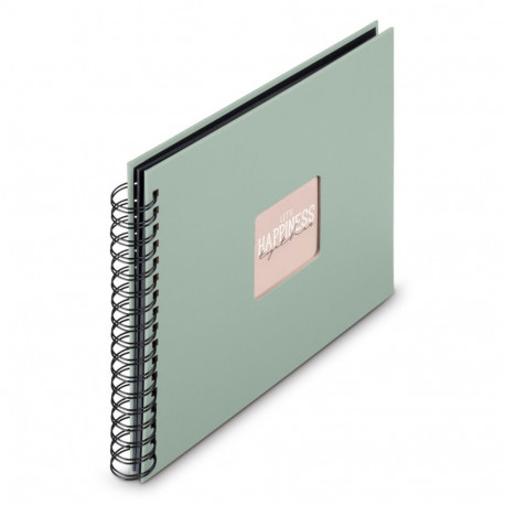 Hama  Fine Art  Spiral Salbei 28x24 50 schwarze Seiten    9870