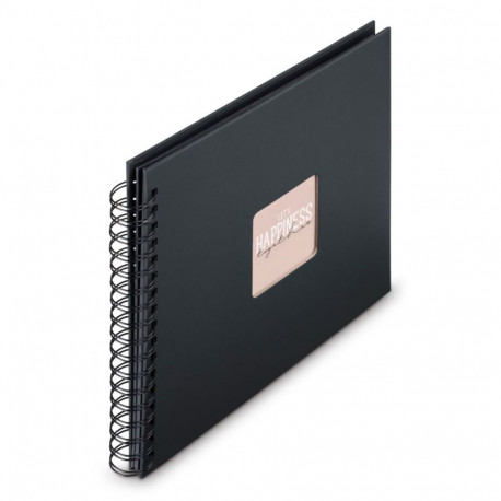 Hama fotoalbum 9834 Fine Art Spiral NewBlack 28x24 50 lehte, must