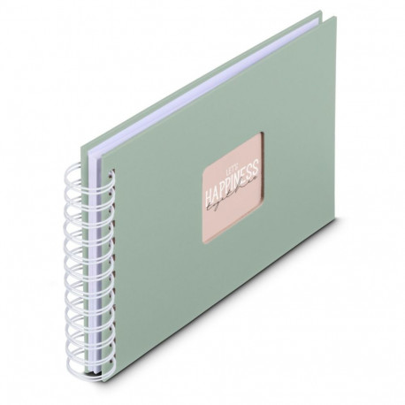 Hama  Fine Art  Spiral Salbei 24x17 50 weiße Seiten    9866