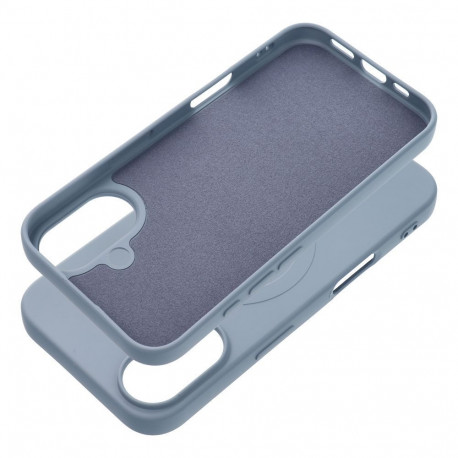 Case for IPHONE 17 Air SILICONE MAG COVER (big hole) compatible with MagSafe light blue