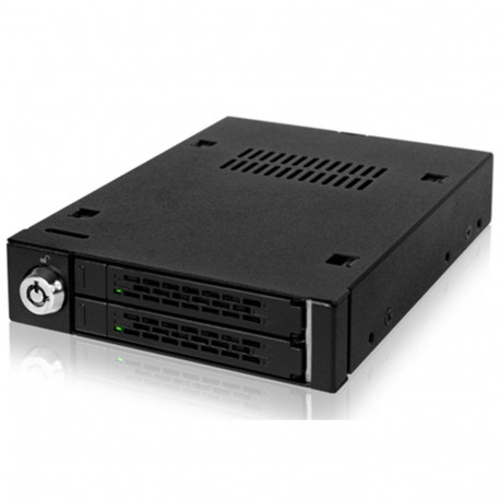 IcyDock MB992SK-B black 2.5 Cala - Dual-Bay 2.5 Cala SATA 6GBit/s