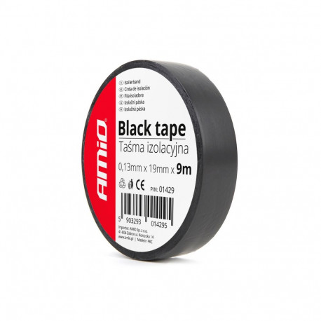 Must teip 0,13 mm x 19mm x 9m