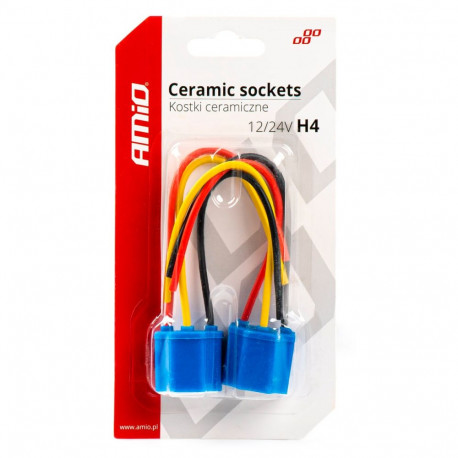 Pirnipesa 2tk,12/24V, sokkel H4, juhe 15cm