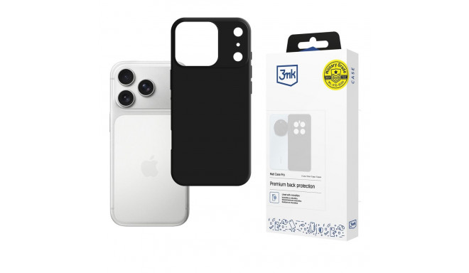 3mk Matt Case Pro for Apple iPhone 17 Pro - Matte Black