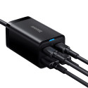 Baseus GaN3 Pro fast charger GaN 2 x USB Type C / 2 x USB 65W PD, QC4.0+, AFC, PPS + cable USB Type 