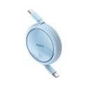 Baseus Free2Draw Mini USB-C - USB-C 100W 1m retractable cable - blue