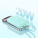 Baseus Magnetic Mini MagSafe 10000mAh 20W powerbank with built-in Lightning cable - blue + Baseus Si