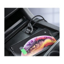 Baseus CRDYQ-01 splitter 2x cigarette lighter socket 80W 2x USB-A 3.1A - black