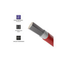 Qoltec 53850 Photovoltaic solar cable | 4mm² | 100m | red
