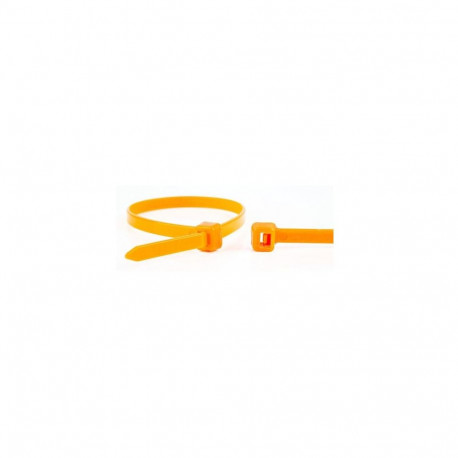 WKK 110194371 cable tie Releasable cable tie Plastic, Polyamide Orange 100 pc(s)