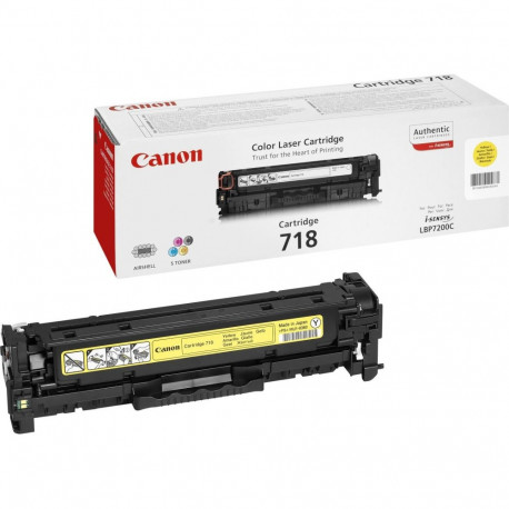 Canon tooner 718Y 2900lk ISO 19798, kollane